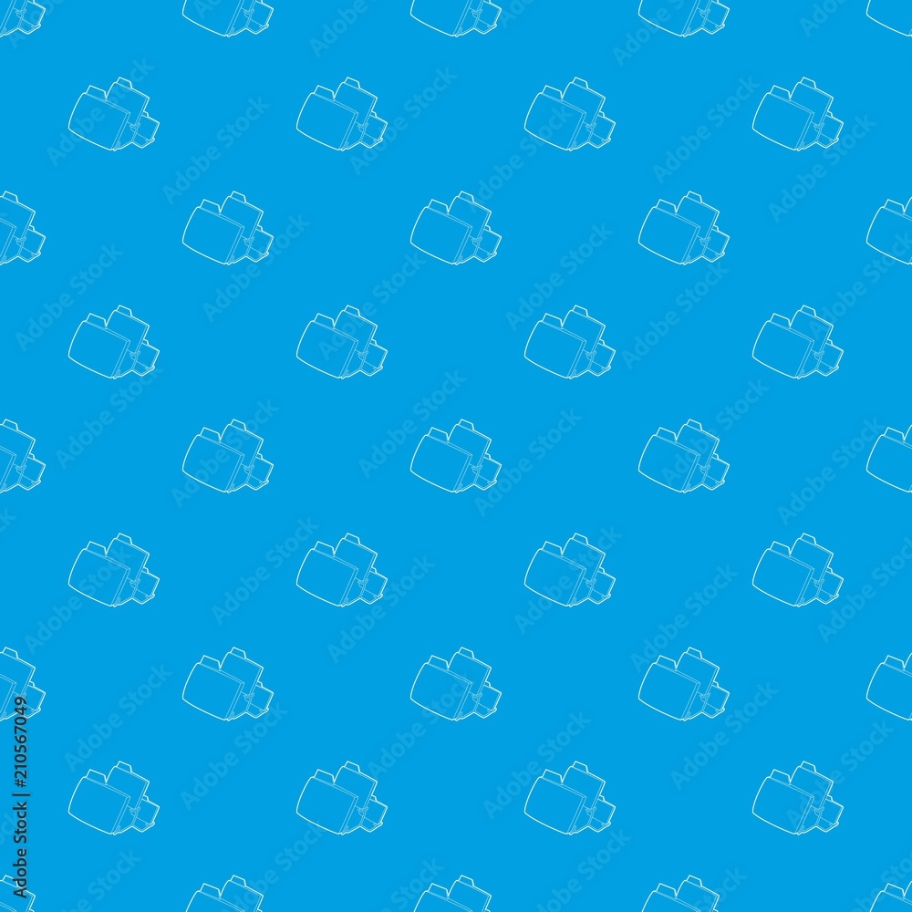 Poster folded database pattern vector seamless blue repeat for any use