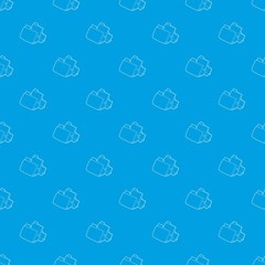 Folded database pattern vector seamless blue repeat for any use
