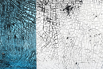 Abstract light blue and white with black grunge texture. Background or backdrop.
