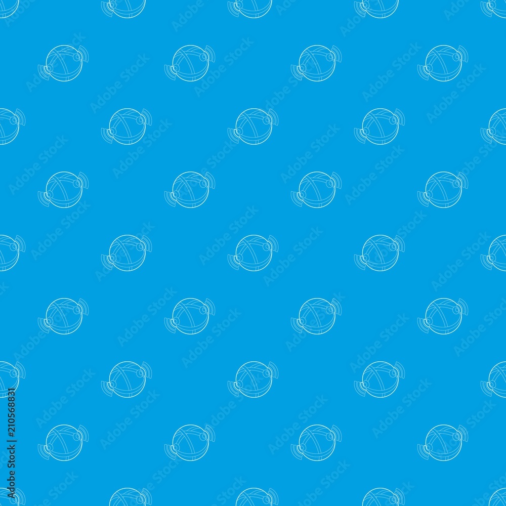 Poster globe database pattern vector seamless blue repeat for any use