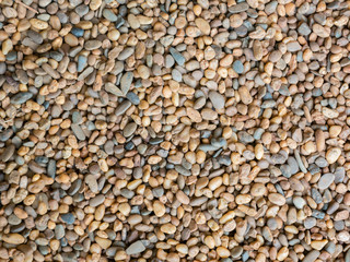 A texture of brown small pebble 