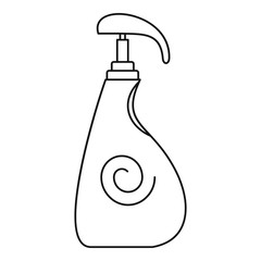 Sunscreen dispenser icon. Outline illustration of sunscreen dispenser vector icon for web design isolated on white background