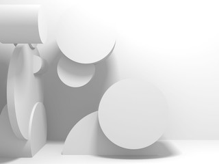 modern abstract geometric mockup minimalistic background