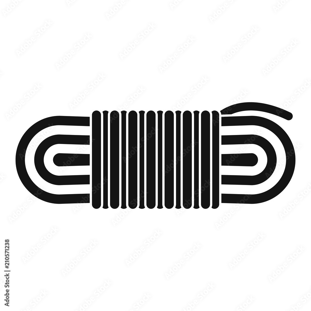 Poster rope icon. simple illustration of rope vector icon for web design isolated on white background