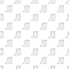 Factory lab pattern vector seamless repeating for any web design