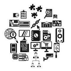 Deadline icons set. Simple set of 25 deadline vector icons for web isolated on white background