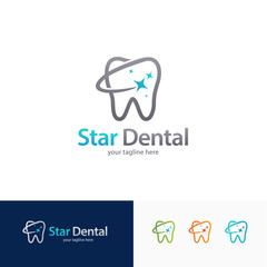 Dental Star Logo Design Template