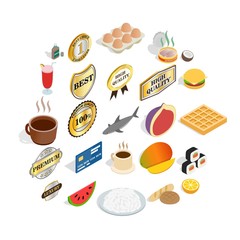 Fruit diet icons set. Cartoon set of 25 fruit diet vector icons for web isolated on white background