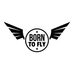 Born fly logo. Simple illustration of born fly vector logo for web design isolated on white background