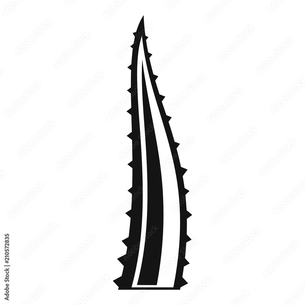 Poster aloe part icon. simple illustration of aloe part vector icon for web design isolated on white backgr