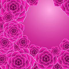 Beautiful purple rose flower background. EPS10 vector.