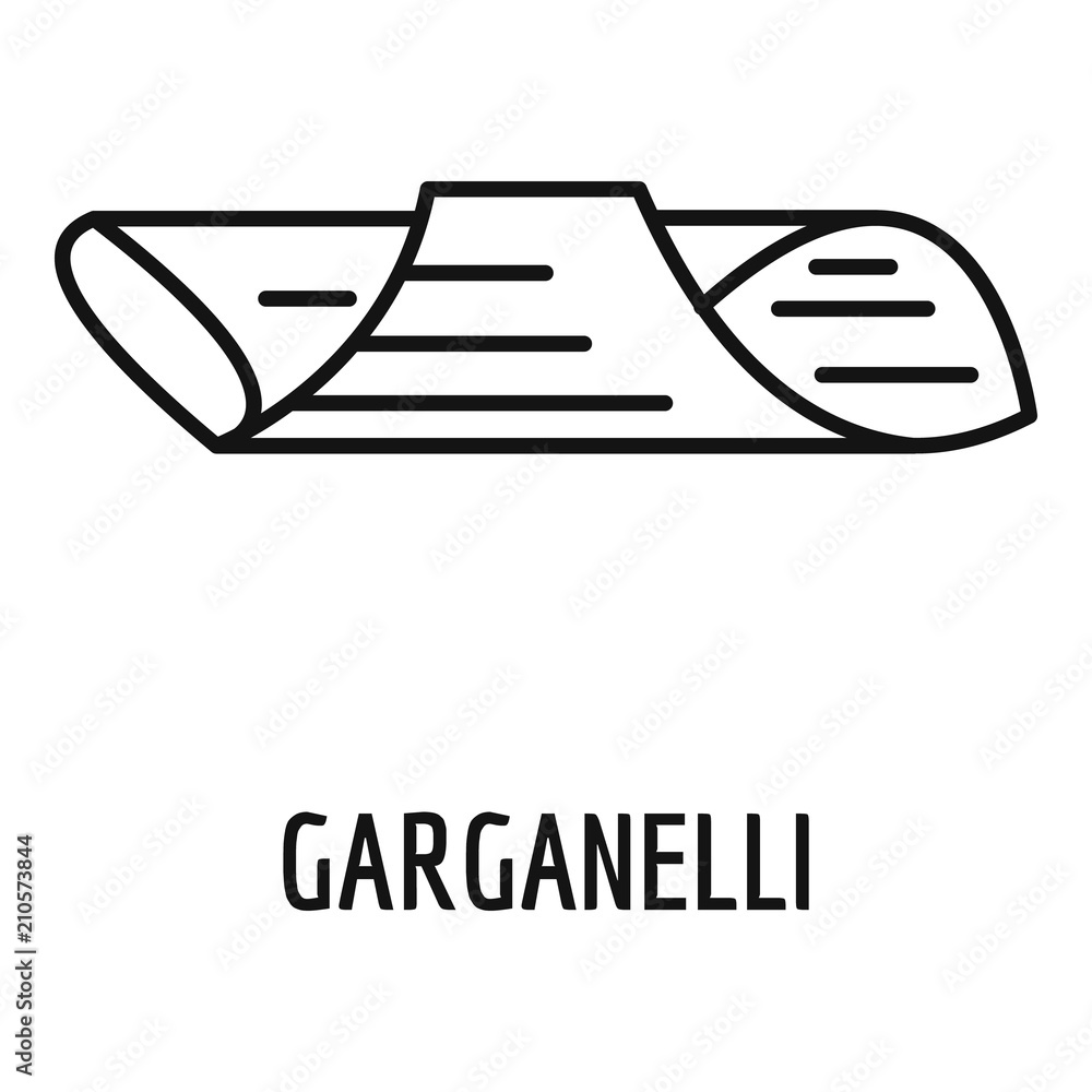 Aufkleber garganelli icon. outline garganelli vector icon for web design isolated on white background