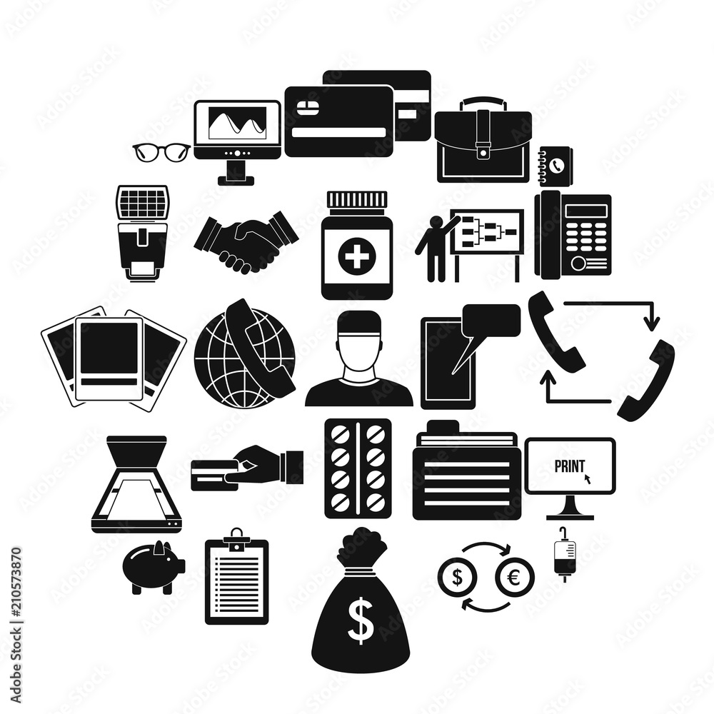 Poster division icons set. simple set of 25 division vector icons for web isolated on white background