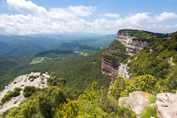 Fototapeta na wymiar Catalonia mountain landscape from Tavertet village