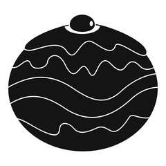 Jewish bakery icon. Simple illustration of jewish bakery vector icon for web design isolated on white background