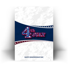 4th of july independence day flyer poster