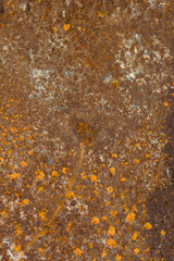 The Texture Of The Old Rusty Metal Plate.