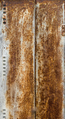 The Texture Of The Old Rusty Metal Plate.