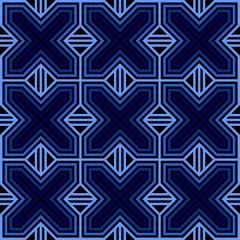 Geometric seamless pattern. Modern ornamental texture. Repeating abstract background. Trendy design with geometric shapes. Texture can be used for wallpaper, patterns fills, fabric texture