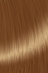 Realistic brown straight hair lock texture