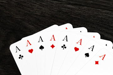 Fächer aus Spielkarten