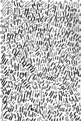 Hand drawn black and white abstract background illustration