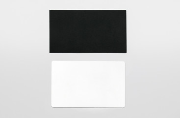 business cards for a layout on a white background