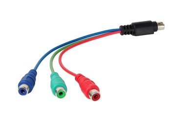 Fototapeta premium RGB video cable