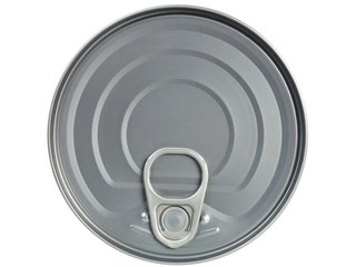 Tin can isolated on white