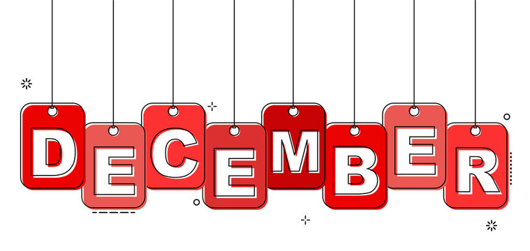 red flat line tag december