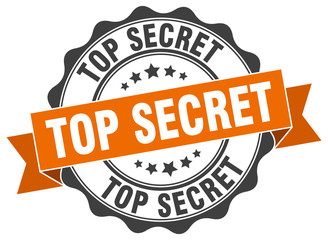 Fototapeta premium top secret stamp. sign. seal
