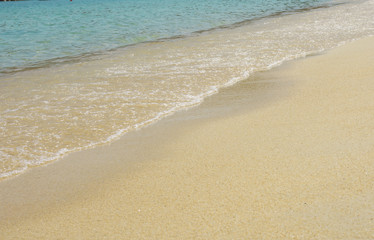 Sand beach and tropical sea