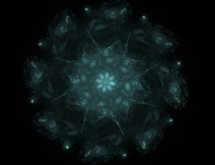 Geometric Spiral That Falls Down. Abstract Colorful Fractal Texture.