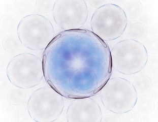 Lacy colorful clockwork pattern. Digital fractal art design. Abstract design of sacred symbols signs geometry.