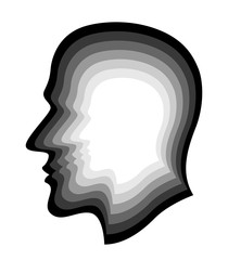 Human silhouette layer head