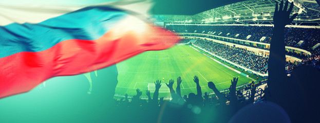 Fans im Fussball Stadion