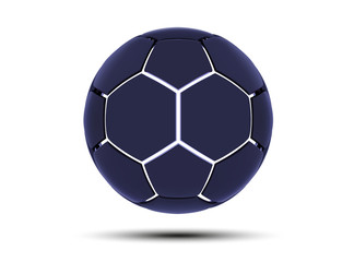 Fototapeta premium Vector futuristic sports concept of a soccer ball. Modern digital ball. High tech football ball design. Abstract Soccer Ball.