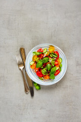Healthy salad plate