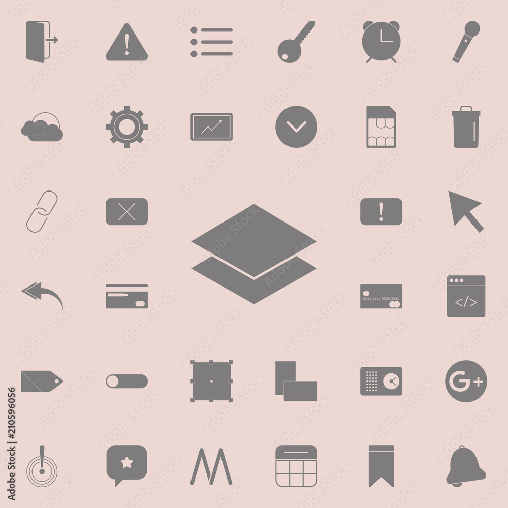 Poster layers icon. detailed set of minimalistic icons. premium quality graphic design sign. one of the col