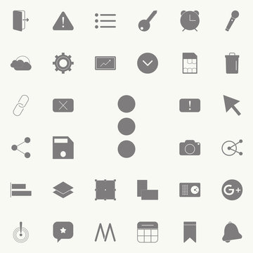 Triple dots icon. Detailed set of minimalistic icons. Premium quality graphic design sign. One of the collection icons for websites, web design, mobile app