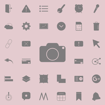Camera icon. Detailed set of minimalistic icons. Premium quality graphic design sign. One of the collection icons for websites, web design, mobile app
