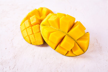 Ripe fresh mango close up