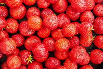 Ripe fresh strawberry