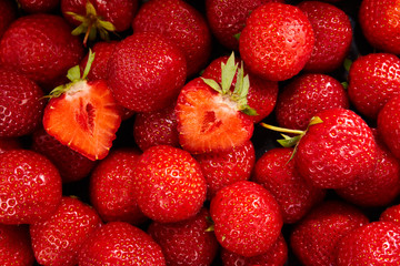 Ripe fresh strawberry
