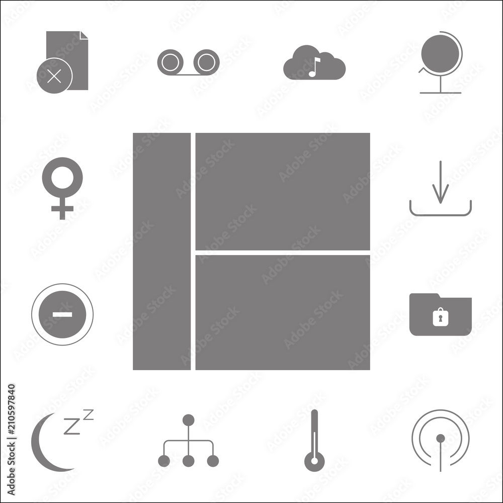 Poster window icon. detailed set of minimalistic icons. premium quality graphic design sign. one of the col