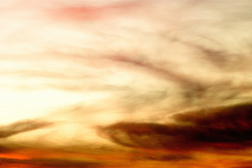 Abstract background of a late evening sky and cloudscape.