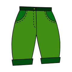 Pant cartoon illustration isolated on white background for children color book