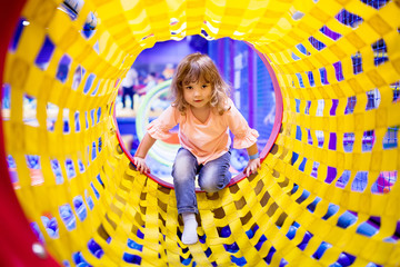 Little girl on playground