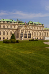 Fototapeta na wymiar The Belvedere castle, historic building complex, Vienna
