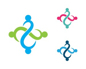 community care Logo template